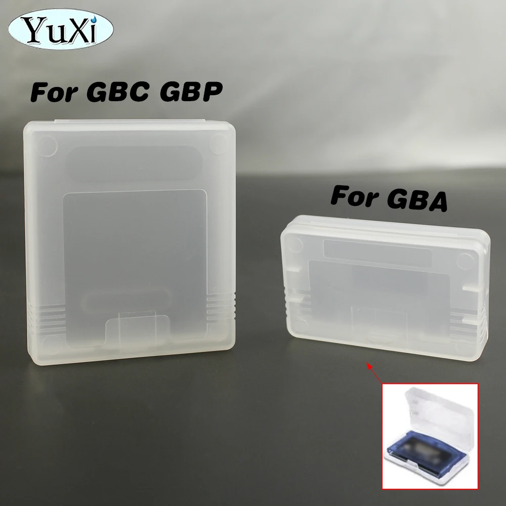 5Pcs Clear Game Cartridge Case For Gameboy Advance GBA GBC GBP Plastic Dustproof Box Cover For Nintend Gameboy Color Pocket