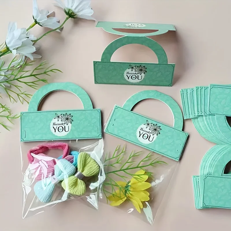 200 Stück florale und nummerierte faltbare Kopfkarten mit gestanzten Löchern – Schmuckherstellung, Präsentationstaschen, Halsketten, dekorative Verpackungen – Detail 3