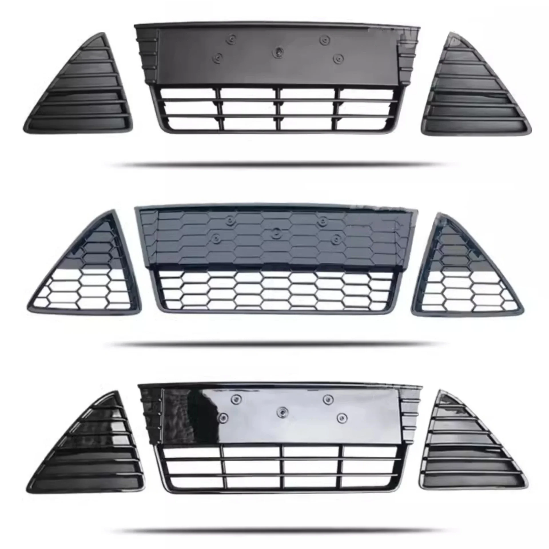 

Front Bottom Grille Black Radiator Grill for Ford Focus 2012-2014 Convert New Style Bumper Net Mask Body Kit Car Accessories