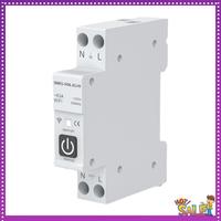 AA87 Tuya WIFI Smart Circuit Breaker 1P+N 1A-63A Adjustable DIN Rail With Metering Work With Smart Life Alexa Home