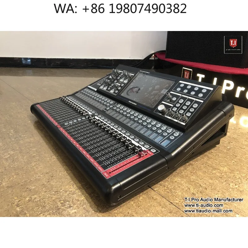 24 Channel Digital Audio Mixer, Multi-function DJ Console for Church, Live Show and Crusade Events