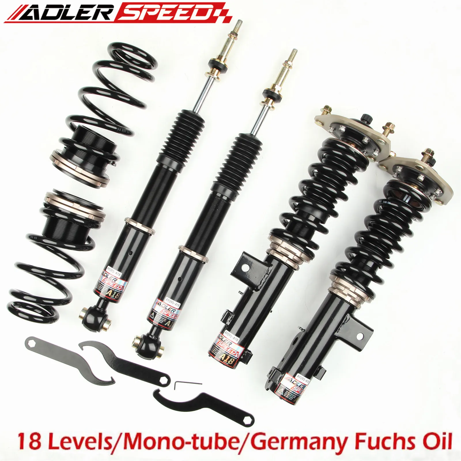 

b For Hyundai Elantra Sedan (AD) 2017-20 ADLERSPEED 18 Way Adjustable Damper Coilovers Suspension Kit