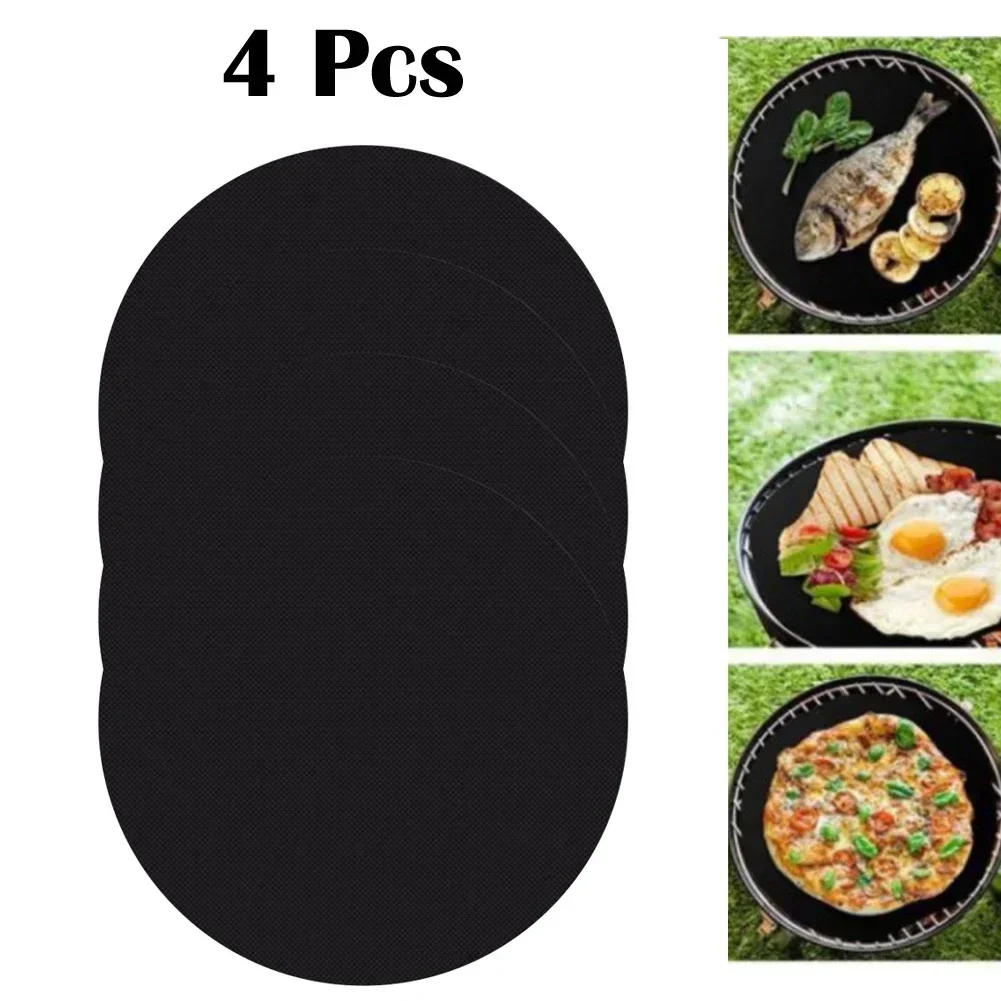 Strumenti per Barbecue per campeggio strumenti per Barbecue tappetini per griglia accessori per Barbecue 40cm strumento per griglie antiaderente in fibra di vetro per attrezzature da cucina all'aperto