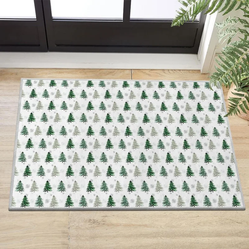 Christmas snowflake by mat, winter home decoration, kitchen, bedroom, indoor floor mat 50X80cm