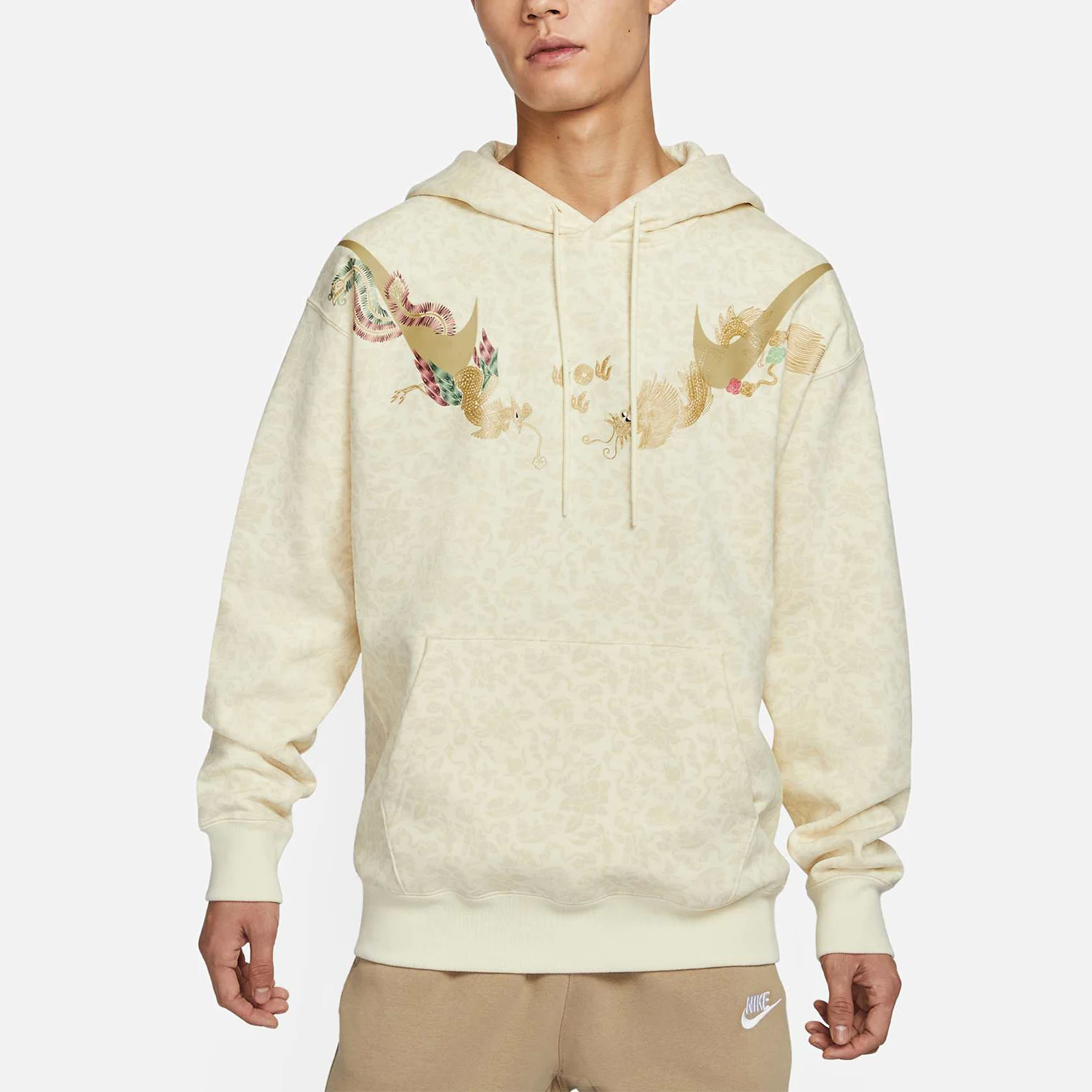 

Nike Authentic SportswearCNY Men's Loose Casual Hooded Sweatshirt HF7707-113