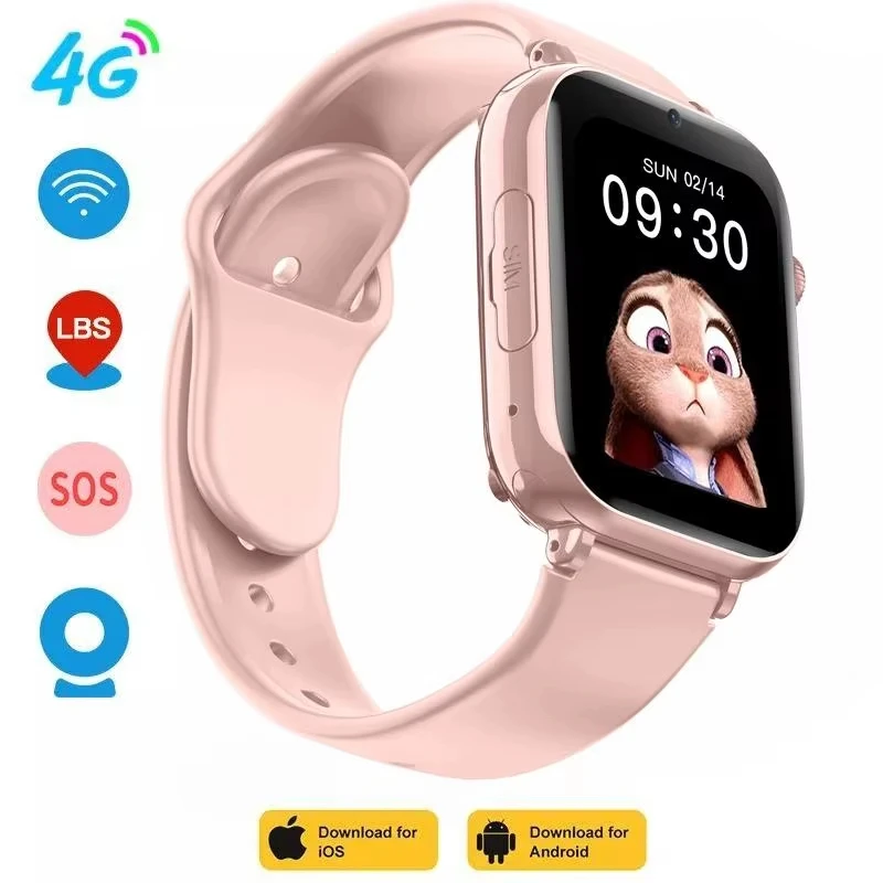 

Security 4G SOS Video Call Children Phone Watch WIFI LBS Location Tracker Camera Monitor Kids Waterproof Smartwatch New clock