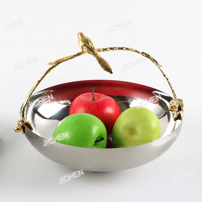 

Скандинавская роскошная фруктовница в стиле минимализм, декоративная ваза для фруктов с ручкой в виде птицы, корзина для закусок, для дома, ресторана, отеля, гостевого дома, украшение для интерьера.