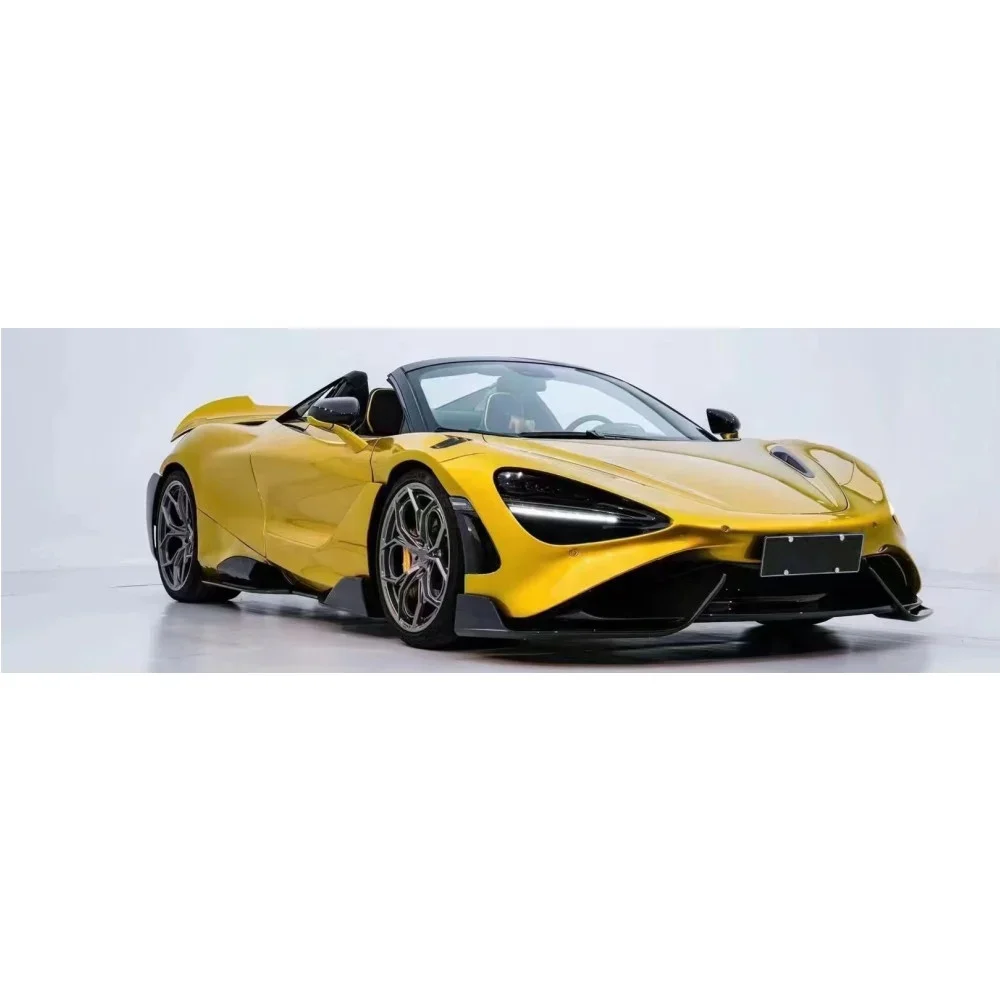 765LT Style Dry Carbon Fiber Body Kit Fit For Mclaren 720S Car Bumper Front Lip Diffuser Side Skirts Wing High Quality