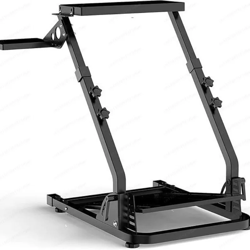 Folding Simulation Racing Game Steering Wheel Mount Reinforced with Gearshift and Handbrake Positions