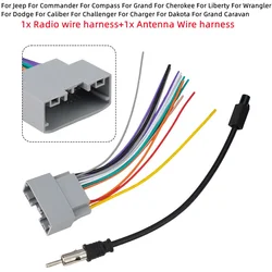 Auto Stereo Radio Adapter Kabel Kabelboom Antenne Voor Jeep Voor Dodge Voor Commander Voor Grand Voor Cherokee Voor Liberty voor Patr
