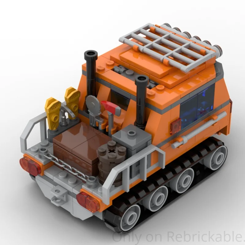 MOC-247028 Arctic Truck Bouwsteen Trailer Voertuigmodel Bouwstenen Serie Modulair Auto Speelgoed Creativiteit Steentjes 269 Stuks