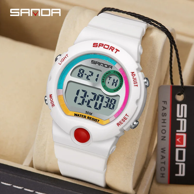 

Sanda 2022 New Casual Men Women Digital Watches Fashion Luxury Watch for Male Female Clock Daily Waterproof Relogio Feminino