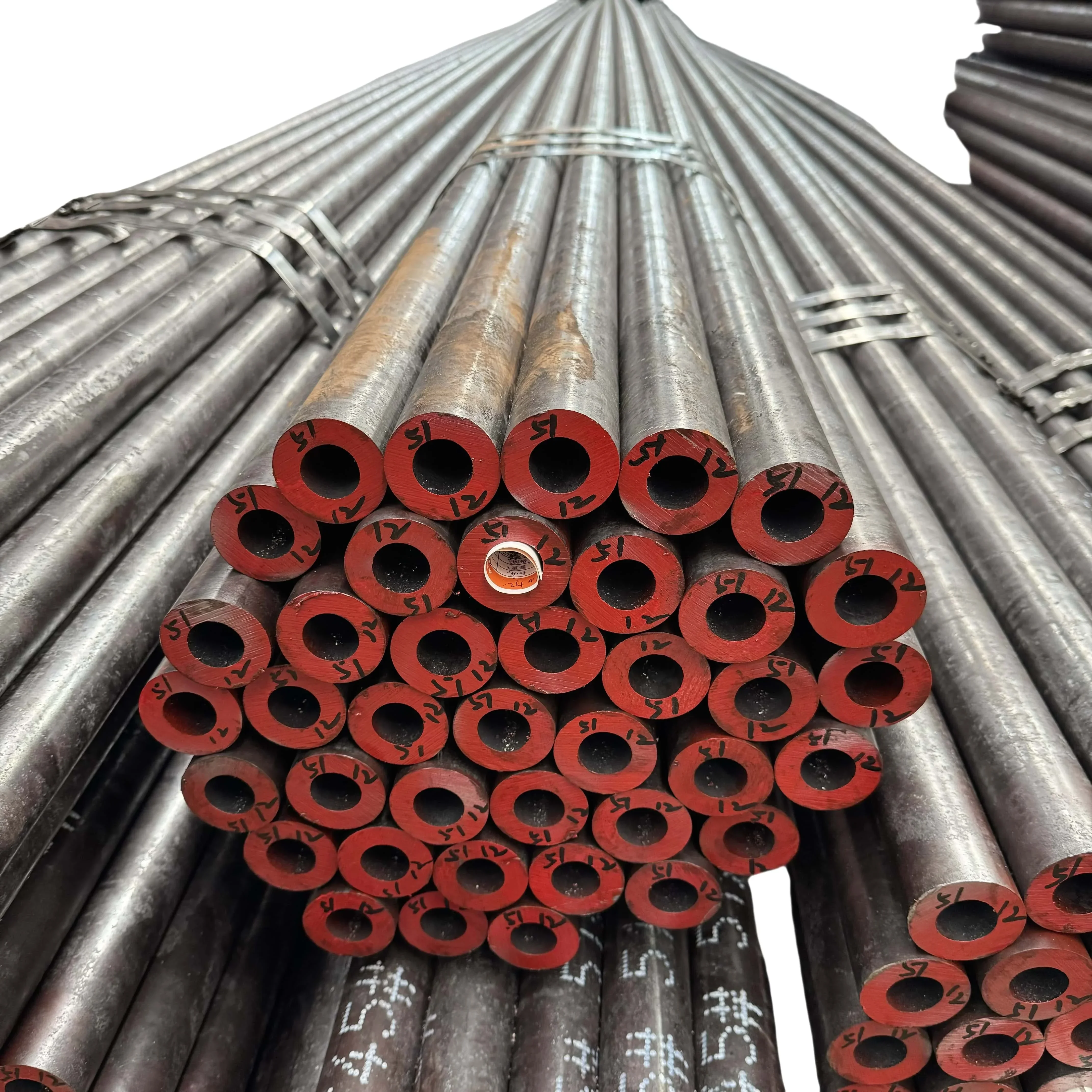 ท่อเหล็กคาร์บอนไร้รอยต่อ ERW สำหรับดับเพลิงความแม่นยำสูง ขนาด 12 นิ้ว ยาว 6 เมตร แบบ SCH 40 60 80