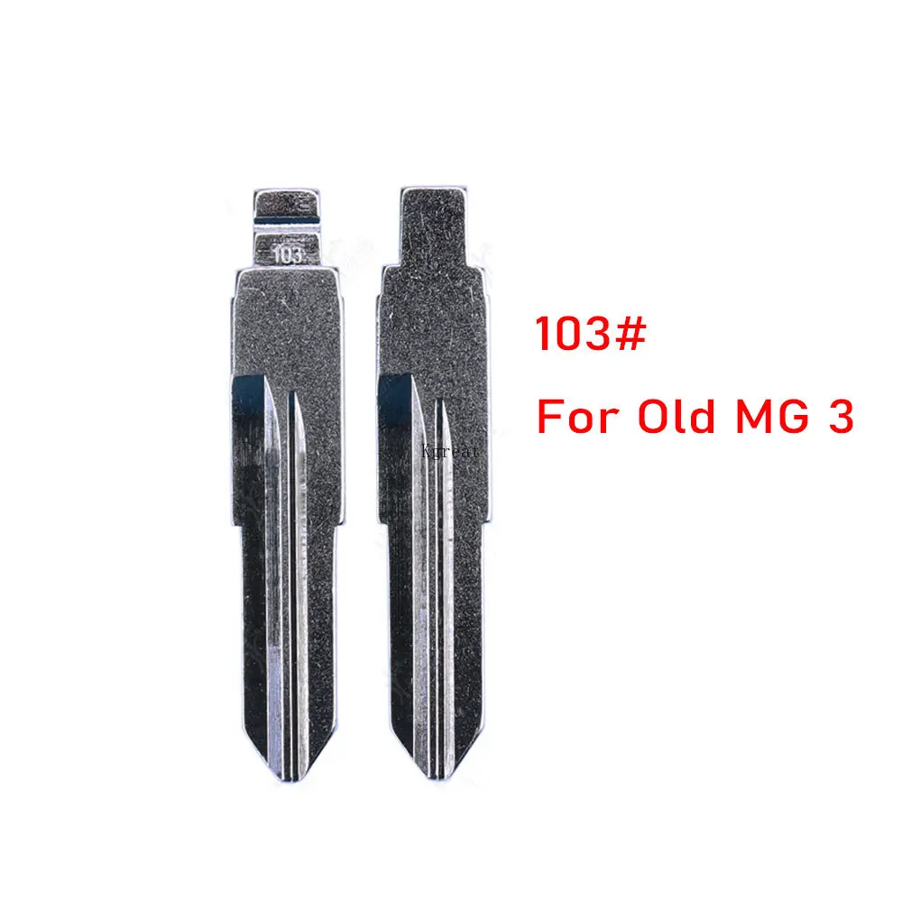 

10pcs 103# KD Car Key Blade For Old MG Morris Garage 3 Modified Folding Remote Key Shell Uncut Blade Repacemet