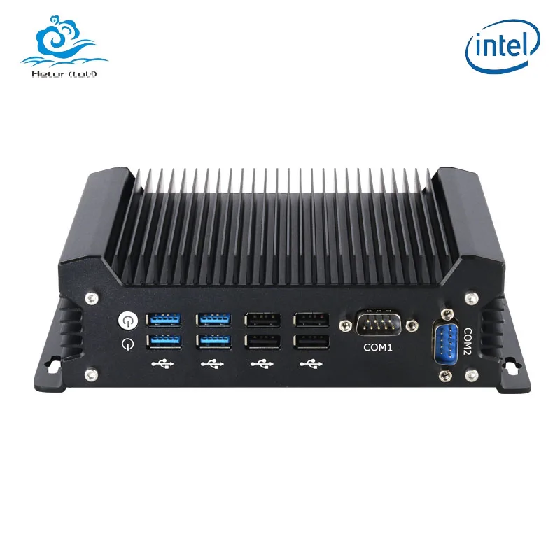 Helorpc Industrial Mini PC with i3 i5 i7 Processor Support WIN10 Linux WIFI with 2xRS232 4xUSB3.0 4xUSB2.0 1xHDMI2.0 Computer