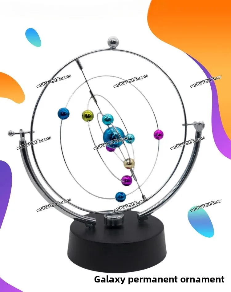 Modern  Molecular Geometry Metal Stars Anti-Gravity Physics Permanent Motion Machine Decompression Desktop Decorative Ornament