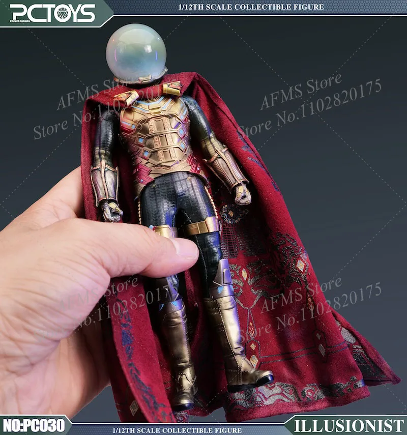 PCTOYS PC030 1/12 Scale Collectible Figure Mysterio Quentin Beck Magician Full Set 6Inch Men Soldier Action Figure Body Toys