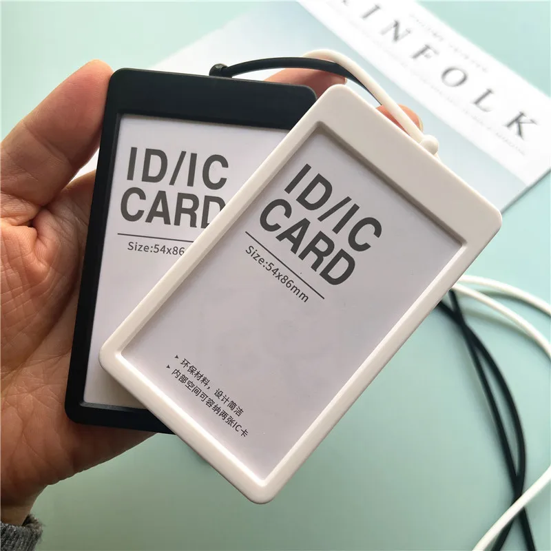 Porta-crachá com cordões de silicone, porta-crachá retrátil, cordão de luxo, porta-cartões de identificação comercial