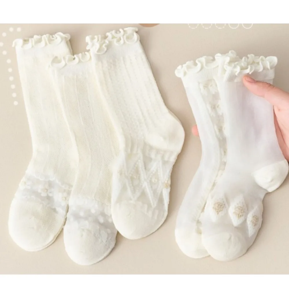 

Children's socks paragraphs summer thin girls sokken glass wool socks baby long sock fishnet stockings cylinder card