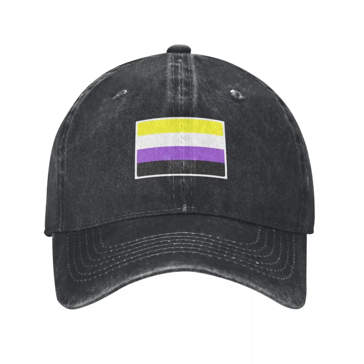 Non-Binary Flag Baseball Cap dad hat Rugby Hat Beach Beach Outing For Men Women's