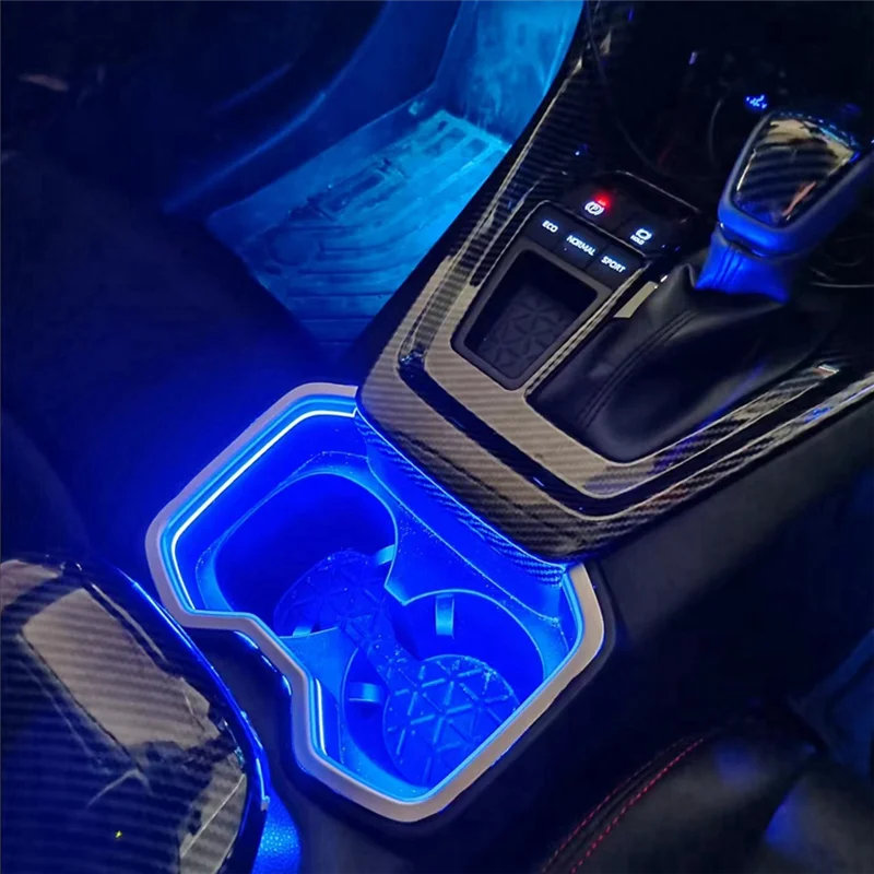 Lampe décorative intérieure pour Toyota RAV4 XA50 2019 -2024, accessoires de voiture, support de verre d'eau Central LED Light-T61C