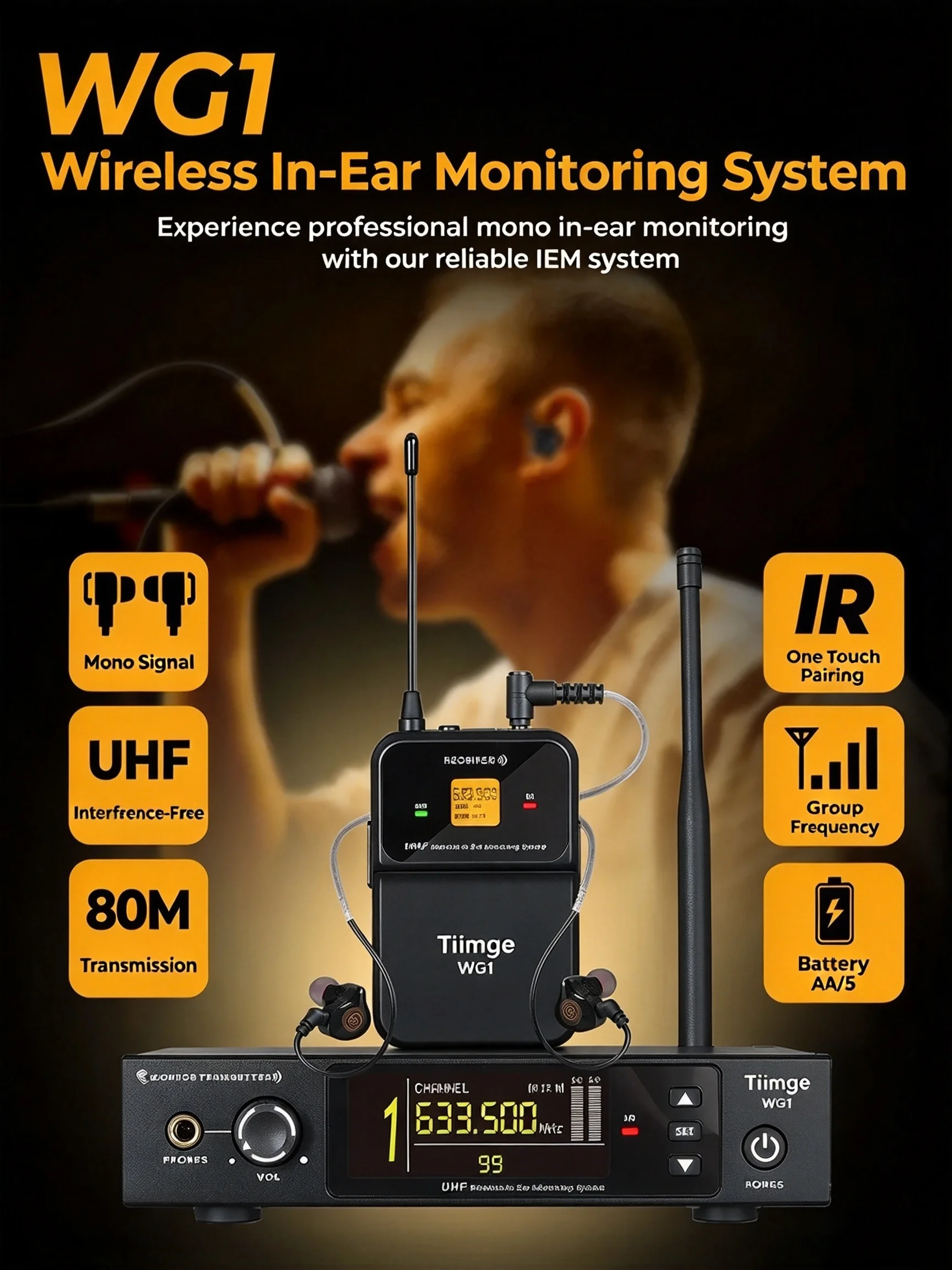 Sistema de monitores inalámbri - In Ear Monitor Iem reseña y precio