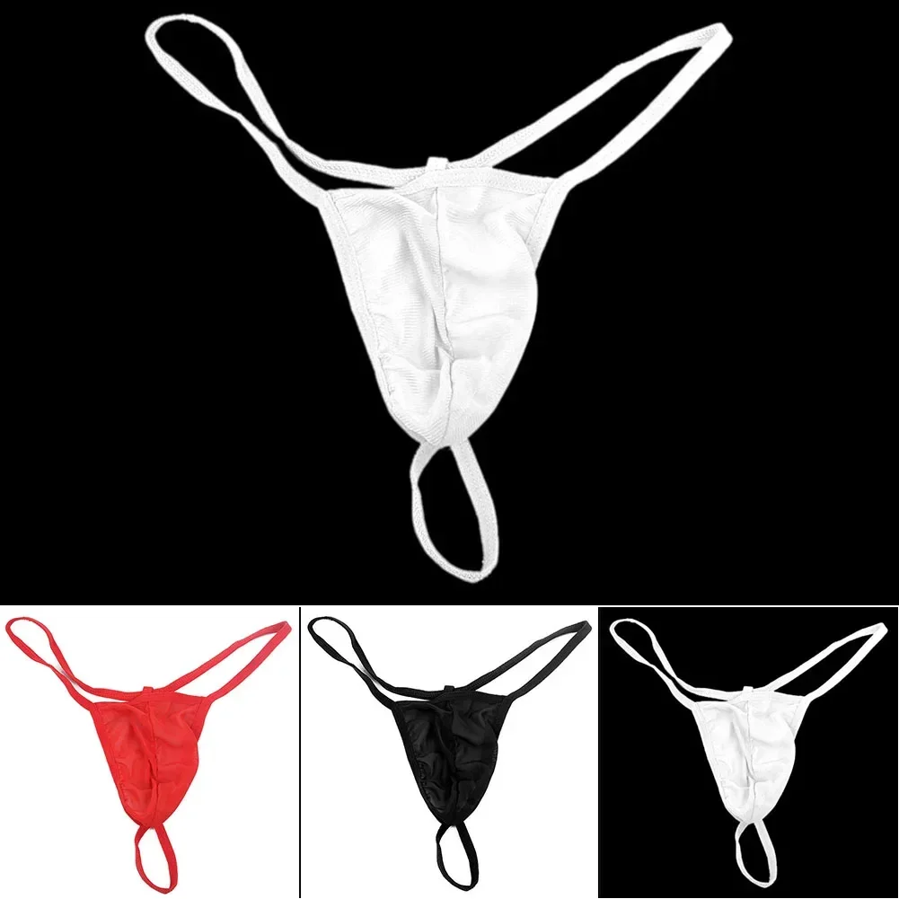 Men Thongs Sissy Sexy Porn Lingerie Uncensored Mens Transparent Mesh Underwear T-Back Briefs Pouch Enhancing Underwear