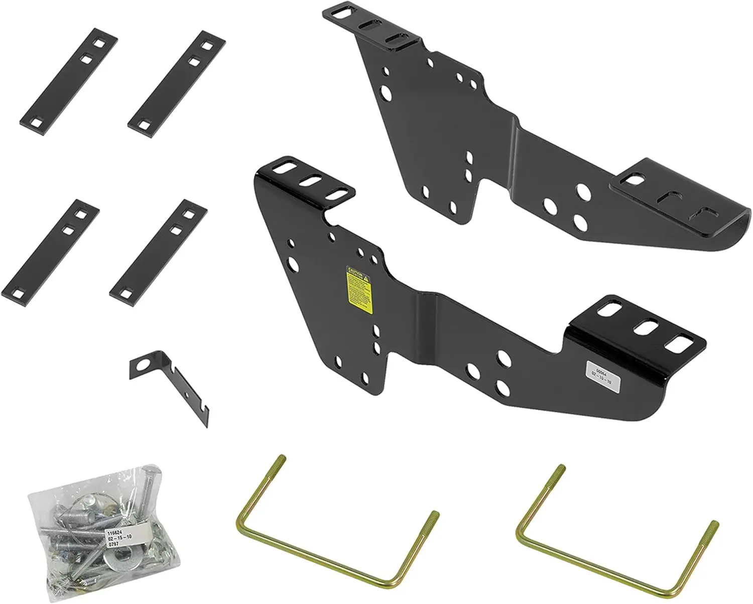 Reese Fifth Wheel Hitch Mounting System Custom Bracket, Compatible with Select Chevrolet Silverado : GMC Sierra Black