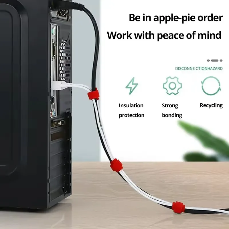 Cable Organizer Cable Management Cable Winder Tape Protector for Wire Ties Phone Accessories Organizador Cables