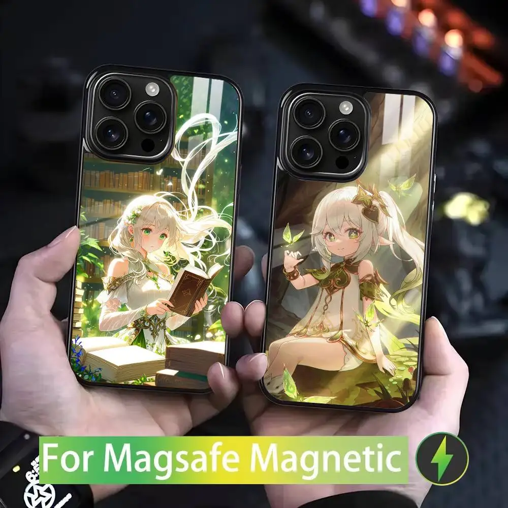 

K-Kusanali N-Nahidas For iPhone 17,16,15,14,13,12,11,Pro,Max,Plus,Mini,SE4,E Magnetic Magsafe Wireless Charging