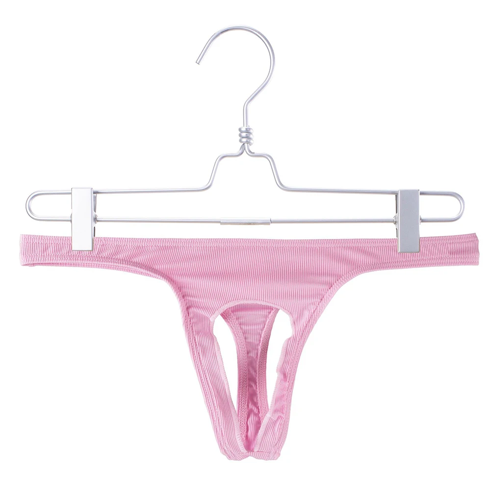 

Men's Open Crotch Thong Ribbed Polyester Underwear Couple Sexy Wear Intimate Relationship Erotic Lingerie For Him