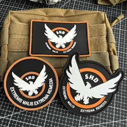 Territory Lockdown 3D PVC Morale Badge Game SHD Wing Logo Tactical Patch Luminous Hook and Loop Military Backpack Sticker