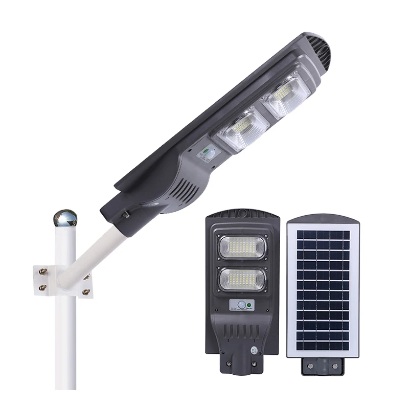 BOPU IP65 Integrated 30W-120W Solar LED Street Light Waterproof Outdoor Application Road Garden ABS Body DC Power ROHS Certified
