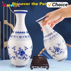 Puzzle Blue and White Porcelain Design Made Plastic Home Decoration and Flower Arrangement Housewarming Kids Toys Xmas Gifts
