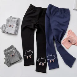 Leggings for Kids Girl Plain Skinny Elastic Pants Toddlers Baby Trousers Children Clothes 3-8Y