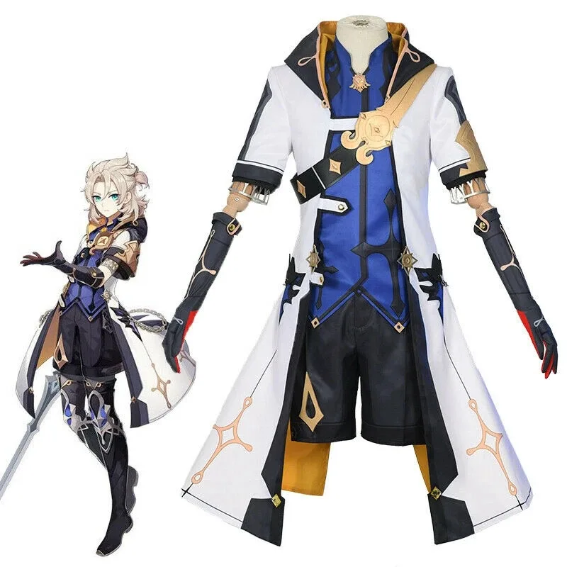 

Didi 2025 2025 hhhАниме Genshin Impact Костюм Альбедо Косплей Хэллоуин Вечеринка Карнавальная Игровая Одежда Парик Униформа Куртка Костюм Outf