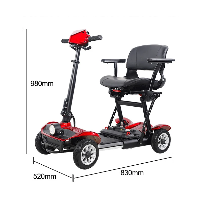 Multifunctional Foldable Electric Mobility Scooter for Elderly People With Disabilities Daily Electric Driving Assistance