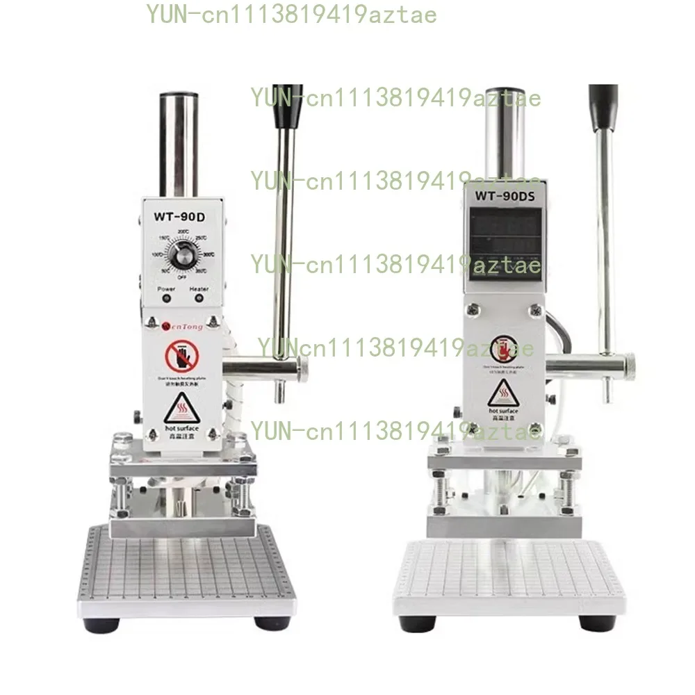 Hot Stamping Press Machine Manual Bronzing Embosser For PVC Card Leather Paper Wood Press Trainer Branding Iron