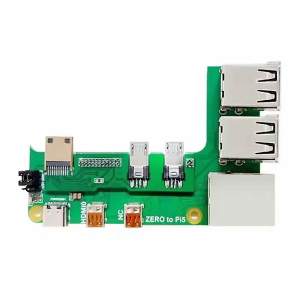 Ethernet Expansion Adapter for Raspberry Pi and For 2W with USB Hub Functionality and Pi 3B 4B Interface Support