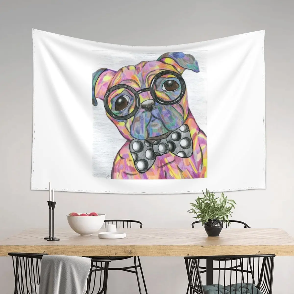 

Modern Parker the Pug Tapestry Living Room Decoration Bedrooms Decor Cute Room Things Tapete For The Wall Tapestry