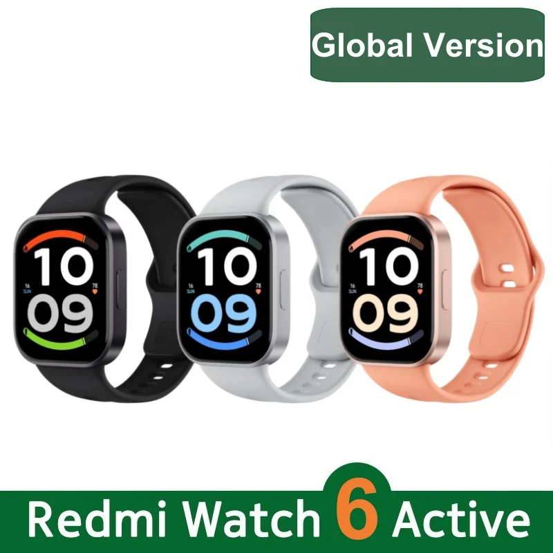 Global Version Xiaomi Redmi Watch 6 Active Smartwatch 1.85'' AMOLED Display 18 Days Battery Life 140+ Workout Modes IP68 BT 5.3