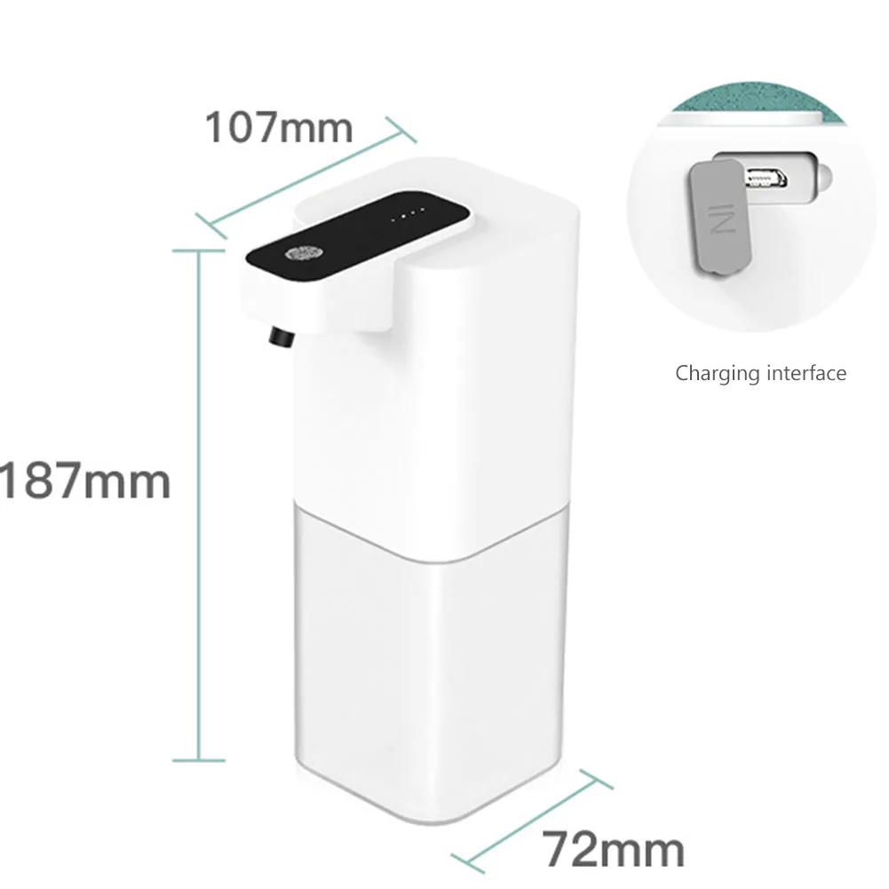 Automatic Foam Soap Dispenser Intelligent Charging Universal Foaming Dispenser Wall Mounted Touchless Sensor for Bathroom School