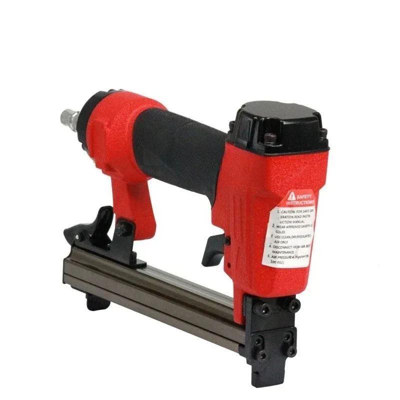 Pneumatic Staple Gun/Nail Gun Finish Nailer and Stapler 1.2x0.6mm Nail, 4-7Bar for DIY Project and Upholstery