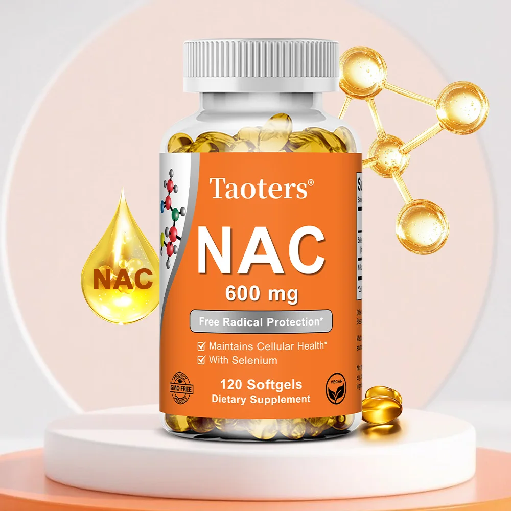 

NAC Capsules 600mg - Support Skin Health, Antioxidant, Promotes Detoxification and Repair, Enhance Immunity - Non-GMO