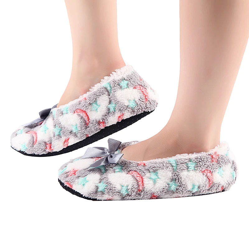 Women's Autumn/Winter Thickened Warm Socks with Fleece Lining for Indoor Floor Shoes