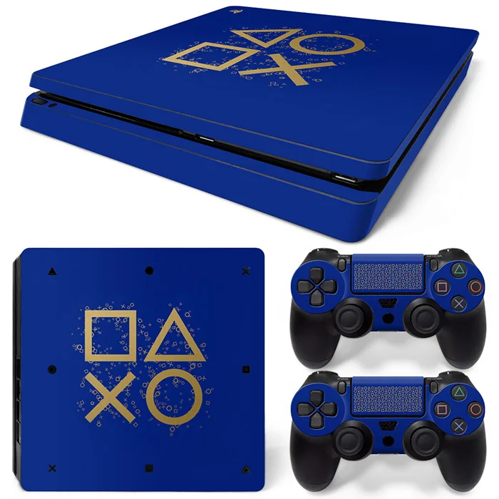 PS4 Slim Skin Sticker For PlayStation 4 Console and Controllers For PS4 Slim Gamepad Controller Sticker Decal