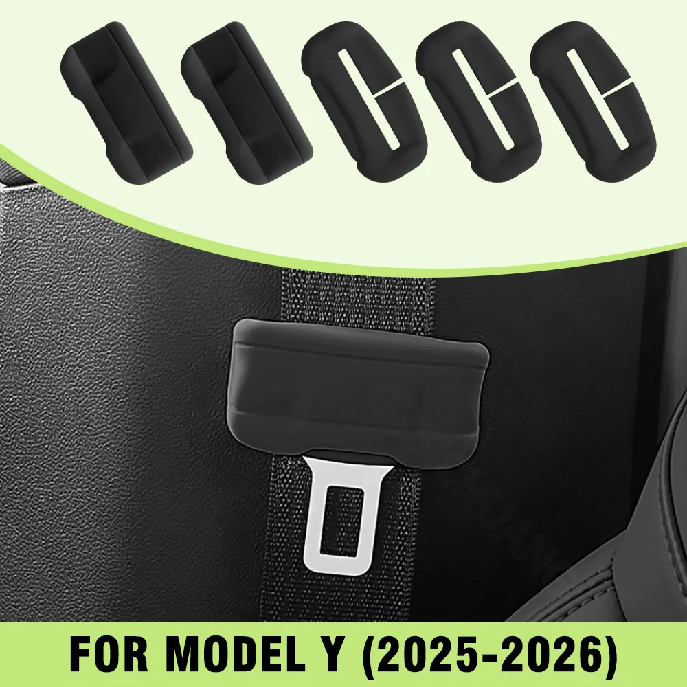 

For Tesla Model Y 2021 2021 2022 2023 2024 2025 2026 Car Seat Belt Buckle Seat Belt Plug Protective Cover Interior Accessories