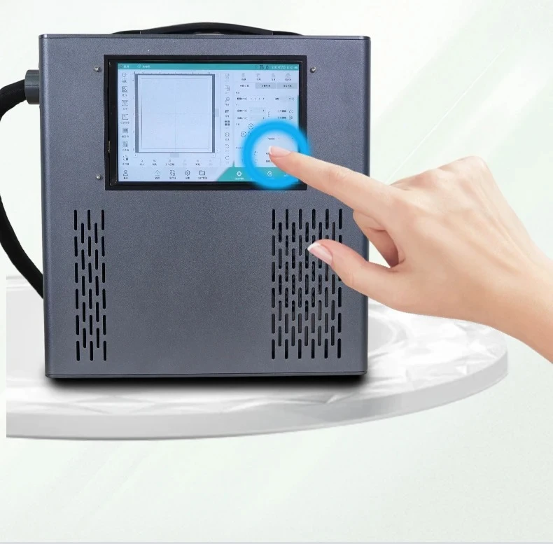JB Portable Handheld Mini 3D Fiber Laser Marking Machine for Metal Plastic Wood Supports DXF PLT BMP AI DWG LAS Formats