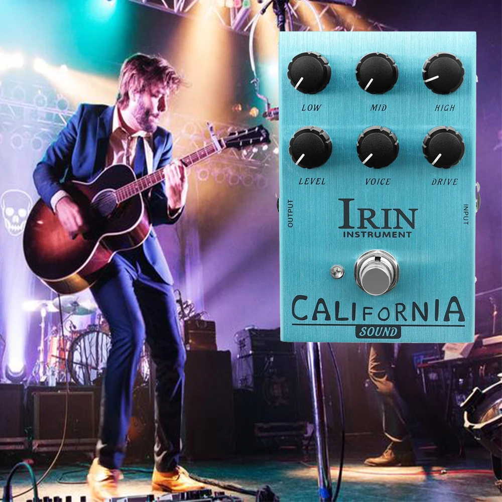 

IRIN CALIFORNIA SOUND Guitar Pedal Effects Overdrive Amplifier Simulator Pedal Electric Guitar Effect Focus Rock Tones Accessory
