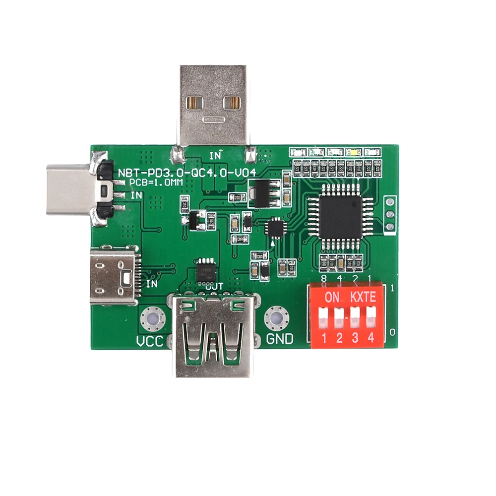 

PD3.0/PD2.0/QC3.0/QC2.0/PPS Decoy Fast Charge Trigger Module 5V 9V 12V 15V 20V USB Output Aging Detection Fast Charge Adapter